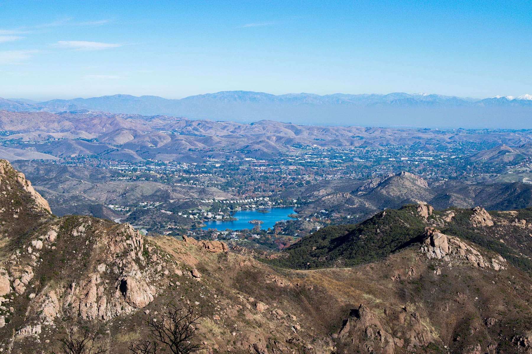 Calabasas CA areal view